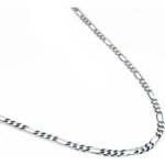 Chaine homme acier inoxydable figaro couleur argent.