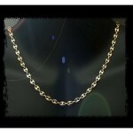 Chane maille grain de caf - bijouxia - plaqu or 18k - 6mm - haute longvit - certificat dauthenticit ...