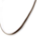Chaine plaqu or maille gourmette 70 cm 4 mm