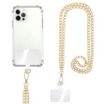 Chane de tlphone - non spcifi - 60 cm - lanire en cuir - bandoulire mtallique rglable - antivol ...