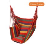 Chaise accrochante de hamac de toile accrochant le lit doscillation de corde 200kg portant pour le jardin ...
