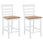 Vidaxl lot de 2 chaises de bar sige de pub chaise de bistrot meuble de salle  manger cuisine salon ...
