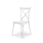 Chaise blanche style bistrot en r�sine polypropyl�ne