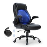 Chaise de bureau en cuir - vevor - chaise de bureau fauteuil de direction ergonomique avec soutien lombaire ...