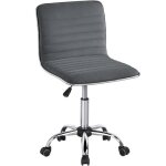 Chaise bureau chaise dactylo sans accoudoirs ergonomique hauteur rglable fauteuil de bureau  roulette ...