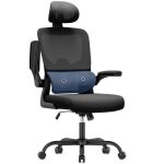 Chaise de bureau fauteuil de bureau avec accoudoirs & roulettes avec appui - tte & support lombaire ...