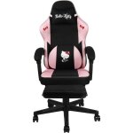 Chaise de bureau gaming - konix - hello kitty - inclinaison si�ge 150� - rev�tement tissu - coussin - ...