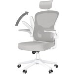 Chaise de bureau - rattantree ergonomique fauteuil avec 2d accoudoirs hauteur appui - tte soutien lombaire ...
