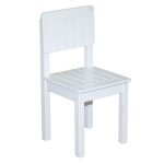 Chaise enfant en bois - roba - hauteur dassise 31 cm - avec des fraisages de qualit� - blanc laqu�