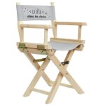 Chaise enfant directeur 57cm gris & naturel - paris prix Chaise enfant directeur 57cm gris & naturel - paris prix