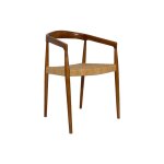 Miliboo - chaise ethnique en bois teck massif et cannage rotin negara