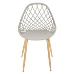 Lot de 4 chaises - home deco factory - malaga - modernes - grises