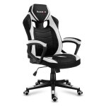 Chaise gaming huzaro force 2. 5 blanc tissu chaise bureau pc gaming ergonomique r�glable pivotant accoudoirs ...
