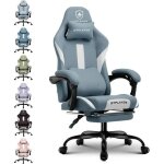 Chaise gaming mod�le avec repose - pieds - tissu respirant - confort ajustable - 150 kg