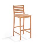 Chaise haute en bois deucalyptus - oviala