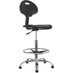 Sige assis - debout chaise de bureau haute rglable 57?81 cm assise ergonomique repose pied pour bureau ...