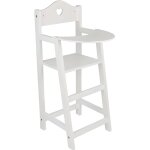 Chaise haute enfant en bois - legler - blanc - a partir de 3 ans - pour fille