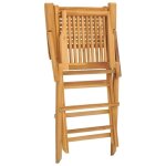 Chaises de jardin pliantes en bois de teck massif - salalis - sp0907