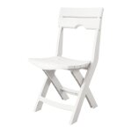 Chaise de jardin pliante - sotufab plast - ruspina - blanc - l 42 x p 51 x h 80 cm - matire : plastique ...