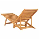 Chaise longue - mothinessto - ly12798 - bois de teck - dossier r�glable - pliable