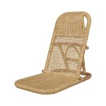 Chaise de plage pliable en rotin naturel - favignana - rendez - vous d�co