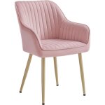 Chaise salle à manger chaise de cuisine fauteuil en velours rembourrée avec accoudoirs rose bonbon et ... Chaise salle à manger chaise de cuisine fauteuil en velours rembourrée avec accoudoirs rose bonbon et ...
