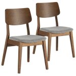 Chaises de salle  manger susi - vs venta - stock - noyer - bois massif - lot de 2