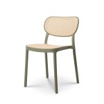 Chaise de salle à manger verte style vintage Chaise de salle à manger verte style vintage