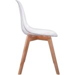 Lot de 2 chaises - home deco factory - scandinaves - transparentes