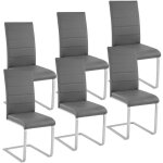 Chaises - tectake - lot de 6 chaises bettina rembourrées revêtement en cuir synthétique dossier ergonomique ... Chaises - tectake - lot de 6 chaises bettina rembourrées revêtement en cuir synthétique dossier ergonomique ...