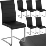Chaises - tectake - lot de 6 chaises bettina rembourrées revêtement en cuir synthétique dossier ergonomique ... Chaises - tectake - lot de 6 chaises bettina rembourrées revêtement en cuir synthétique dossier ergonomique ...