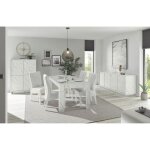 Chaise urban ? simili cuir blanc ? h99 x l46 x p63 cm Chaise urban ? simili cuir blanc ? h99 x l46 x p63 cm