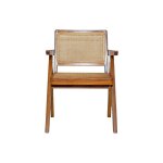 Miliboo - chaise vintage en bois teck massif et cannage rotin jannie Miliboo - chaise vintage en bois teck massif et cannage rotin jannie