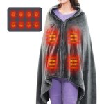Châle de couverture chauffante sans filusb portable couvertures plaid chauffant avec 3 niveaux de réglage ... Châle de couverture chauffante sans filusb portable couvertures plaid chauffant avec 3 niveaux de réglage ...