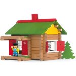 Mon chalet en bois 100 pieces - maison forestiere jeujura - jouet construction - fabrique en france