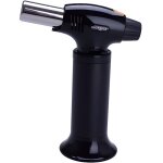 Chalumeau de cuisine - silver match - noir - flamme r�glable - rechargeable - design �pur�