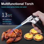Chalumeau de cuisine - qingque - torche  butane - flamme rglable - verrouillage de scurit - 1300c ...