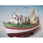 Chalutier - soclaine - grand - vey - maquette en bois - chelle 1 / 20 - 570 mm de long