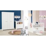 Chambre bébé complète roba anton - lit évolutif 70x140 cm + commode à langer + armoire 2 portes - blanc ... Chambre bébé complète roba anton - lit évolutif 70x140 cm + commode à langer + armoire 2 portes - blanc ...