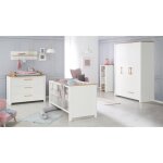 Chambre bébé complète roba - ava - lit évolutif - blanc et aspect de chêne - hauteur réglable Chambre bébé complète roba - ava - lit évolutif - blanc et aspect de chêne - hauteur réglable