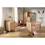Chambre b�b� trio - lit 120 x 60 cm + commode 3 tiroir + armoire - arty - sauthon