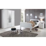 Chambre � coucher compl�te enfant (lit 90x200cm + chevet + armoire ) coloris blanc