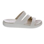 Sandales - crocs - getaway - gris et blanc - synth�tique - femme