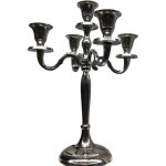 Chandelier 5 branches en chrome - legeantdelafete - 30cm - métal - objets décoratifs Chandelier 5 branches en chrome - legeantdelafete - 30cm - métal - objets décoratifs