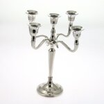 Bougeoir marso m�tal argent 5 t�tes - atmosphera createur dinterieur