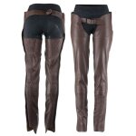 Chaps d�quitation en cuir horze blake - ambre brown - m