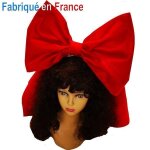 Chapeau alsacienne - rouge - femme - artisanal - 1er prix