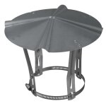 Chapeau chinois - ten - 000003 - inox - 153 / 180 mm - conique