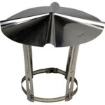 Chapeau chinois inox ten - 200 / 250 - protge le conduit des pluies