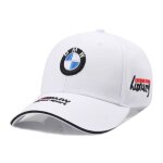 Autocollant de voiture pour bmw m 60x55mm argent avec 1 casquette de baseball chapeau brod bmw m motorsport ...